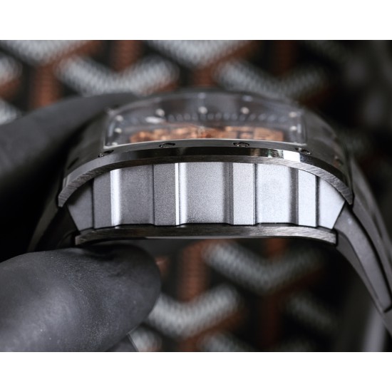 Richard Mille - RM52-01 42mm PVD Titanium Case Rose Gold Skull Skeleton Dial Tourbillon