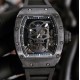 Richard Mille - RM52-01 42mm PVD Titanium Case Rose Black Skull Skeleton Dial Tourbillon