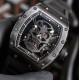 Richard Mille - RM52-01 42mm PVD Titanium Case Rose Black Skull Skeleton Dial Tourbillon