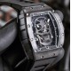 Richard Mille - RM52-01 42mm PVD Titanium Case Rose Black Skull Skeleton Dial Tourbillon