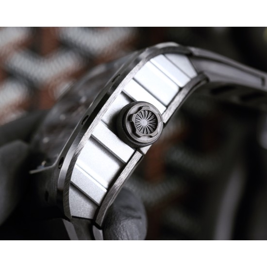 Richard Mille - RM52-01 42mm PVD Titanium Case Rose Black Skull Skeleton Dial Tourbillon