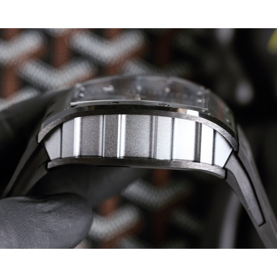 Richard Mille - RM52-01 42mm PVD Titanium Case Rose Black Skull Skeleton Dial Tourbillon