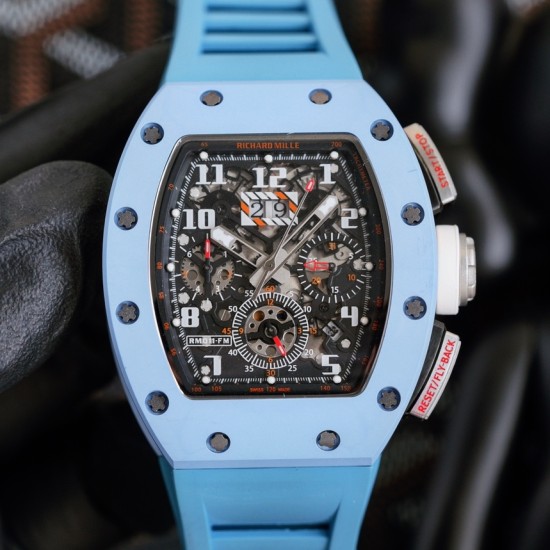 Richard Mille - RM11-03 Cermaic Flyback Chronograph Black Skeleton Dial RMAC Automatic