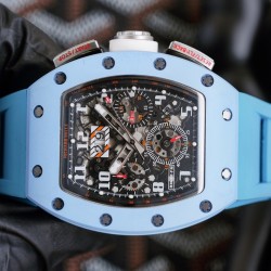 Richard Mille - RM11-03 Cermaic Flyback Chronograph Black Skeleton Dial RMAC Automatic