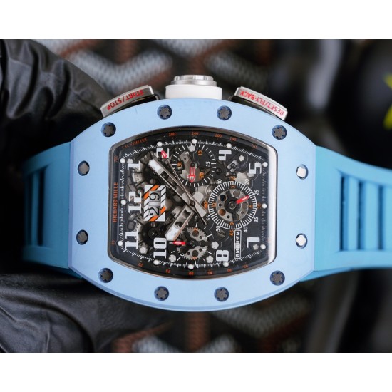 Richard Mille - RM11-03 Cermaic Flyback Chronograph Black Skeleton Dial RMAC Automatic