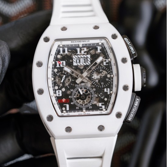 Richard Mille - RM11-03 Cermaic Flyback Chronograph Black Skeleton Dial RMAC Automatic