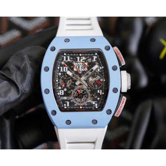 Richard Mille - RM11-03 Cermaic Flyback Chronograph Black Skeleton Dial RMAC Automatic
