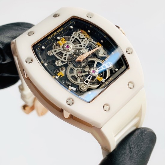 Richard Mille - RM17-01 White Ceramic Case Black Skeleton Dial Manual Tourbillon Movement