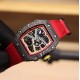 Richard Mille-RM67-02 Germany Red Customed Black Skeleton Dial on Red Strap VAF CRMA7