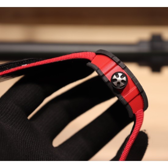 Richard Mille-RM67-02 Germany Red Customed Black Skeleton Dial on Red Strap VAF CRMA7