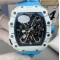 Richard Mille - RM35-03 Rafael Nadal Watch for Men White Carbon Fiber Case Blue Strap Automatic