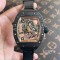 Richard Mille - RM055 Real NTPT Skeleton Gold Dial On Black Rubber Strap YSF RMUL2