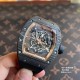 Richard Mille - RM055 Real NTPT Skeleton Gold Dial On Black Rubber Strap YSF RMUL2