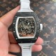 Richard Mille - RM055 Real NTPT Skeleton White Dial On White Rubber Strap YSF RMUL2