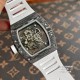 Richard Mille - RM055 Real NTPT Skeleton White Dial On White Rubber Strap YSF RMUL2