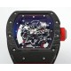 Richard Mille - RM055 NTPT/RU Black Rehuat On Red Rubber Strap ZF RMUL2 Super Clone