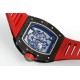 Richard Mille - RM055 NTPT/RU Black Rehuat On Red Rubber Strap ZF RMUL2 Super Clone