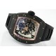 Richard Mille - RM055 NTPT/RU Gold Rehaut on Black Rubber Strap ZF RMUL2 Super Clone(New Rubber Strap)