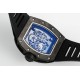 Richard Mille - RM055 NTPT/RU Gold Rehaut on Black Rubber Strap ZF RMUL2 Super Clone(New Rubber Strap)