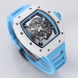 Richard Mille - RM055 43mm White Cer/RU Skeleton Dial BBR RMUL2 Super Clone