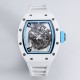Richard Mille - RM055 43mm White Cer/RU Skeleton Dial BBR RMUL2 Super Clone