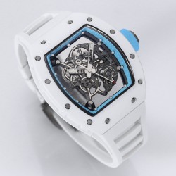 Richard Mille - RM055 43mm White Cer/RU Skeleton Dial BBR RMUL2 Super Clone