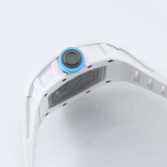 Richard Mille - RM055 43mm White Cer/RU Skeleton Dial BBR RMUL2 Super Clone