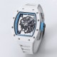 Richard Mille - RM055 43mm White Cer/RU Skeleton Dial BBR RMUL2 Super Clone
