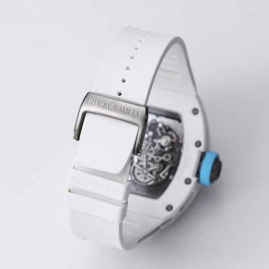 Richard Mille - RM055 43mm White Cer/RU Skeleton Dial BBR RMUL2 Super Clone