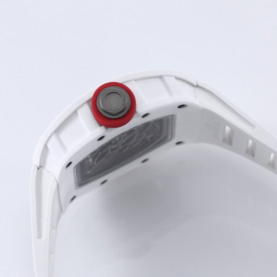 Richard Mille - RM055 43mm White Cer/RU Skeleton Dial BBR RMUL2 Super Clone