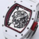 Richard Mille - RM055 43mm White Cer/RU Skeleton Dial BBR RMUL2 Super Clone