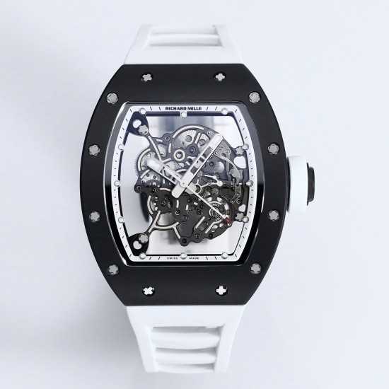 Richard Mille - RM055 43mm Black Cer/RU Skeleton Dial BBR RMUL2 Super Clone