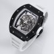 Richard Mille - RM055 43mm Black Cer/RU Skeleton Dial BBR RMUL2 Super Clone