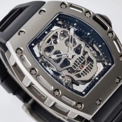 Richard Mille - RM052 Tourbillon Skull Titanium Case Rubber Strap  Skeleton Dial Tourbillon