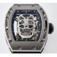 Richard Mille - RM052 Tourbillon Skull Titanium Case Rubber Strap  Skeleton Dial Tourbillon
