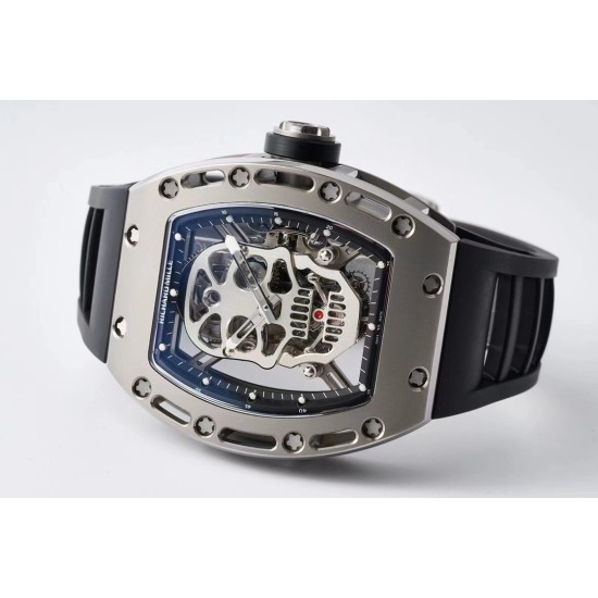 Richard Mille - RM052 Tourbillon Skull Titanium Case Rubber Strap  Skeleton Dial Tourbillon