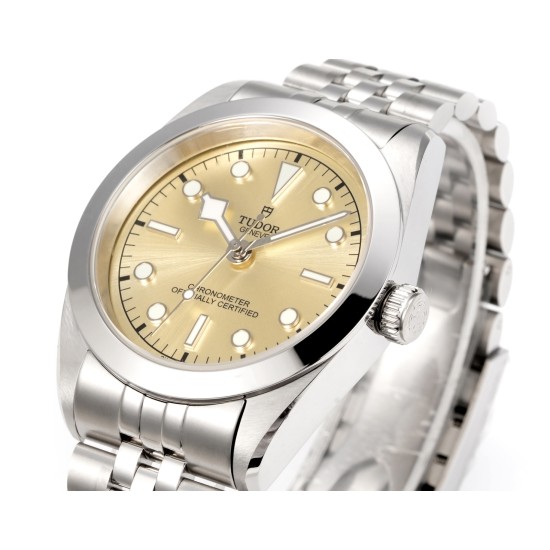 Tudor-Heritage Tudor-Black Bay 41 SS/SS Gold Dial 3TF Asia 2824 Automatic