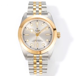 Tudor-Heritage Tudor-Black Bay 41 YG/SS Silver Dial 3TF Asia 2824 Automatic