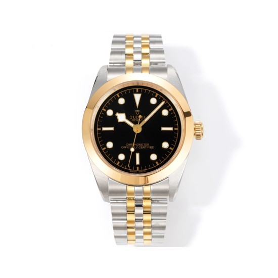 Tudor-Heritage Tudor-Black Bay 41 YG/SS Silver Dial 3TF Asia 2824 Automatic