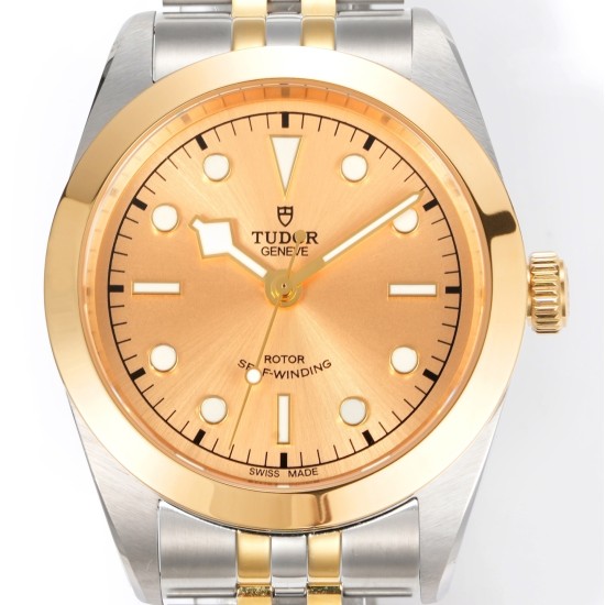 Tudor-Heritage Tudor-Black Bay 41 YG/SS Gold Dial 3TF Asia 2824 Automatic