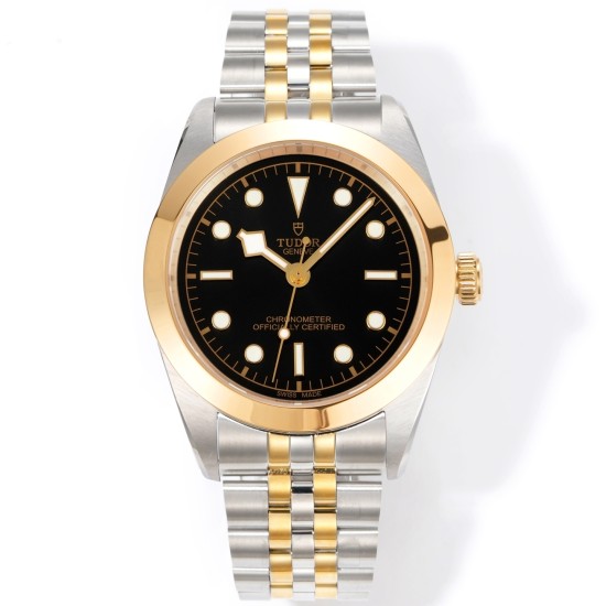 Tudor-Heritage Tudor-Black Bay 41 YG/SS Black Dial 3TF Asia 2824 Automatic