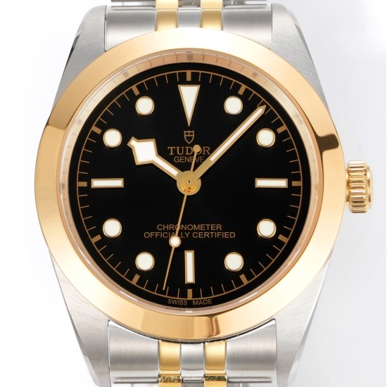 Tudor-Heritage Tudor-Black Bay 41 YG/SS Black Dial 3TF Asia 2824 Automatic