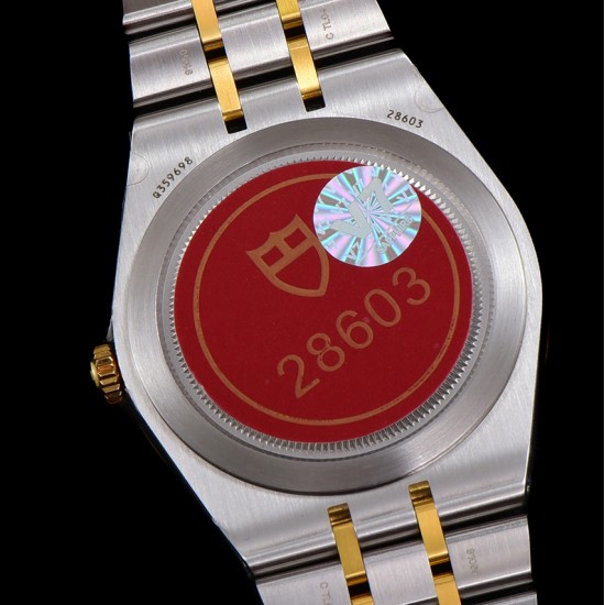 Tudor-Royal Day-Date 41mm SS/YG Black/Rmn V7F A2824