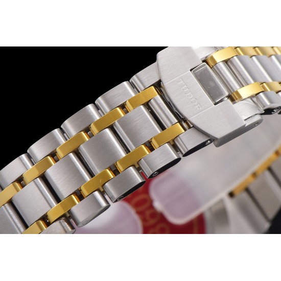 Tudor-Royal Day-Date 41mm SS/YG Black/Rmn V7F A2824