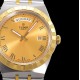 Tudor-Royal Day-Date 41mm SS/YG Gold/Rmn V7F A2824