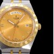 Tudor-Royal Day-Date 41mm SS/YG Gold/Dia V7F A2824