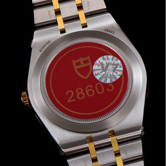 Tudor-Royal Day-Date 41mm SS/YG Gold/Dia V7F A2824