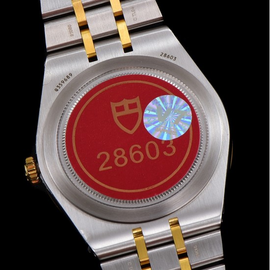 Tudor-Royal Day-Date 41mm SS/YG Silver/Rmn V7F A2824