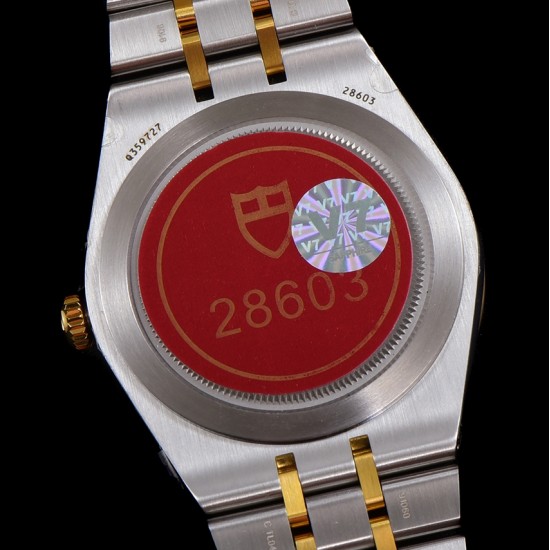 Tudor-Royal Day-Date 41mm SS/YG Black/Dia V7F A2824