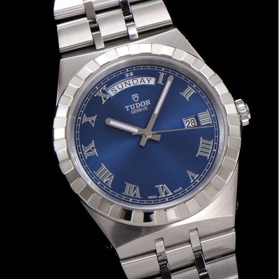 Tudor-Royal Day-Date 41mm SS/SS Blue/Rmn V7F A2824